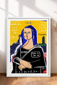 HOMEPACK Ahşap Çerçeveli Tablo Çerçeveli Poster Sanatsal Modern Duvar Dekoru TK-1086