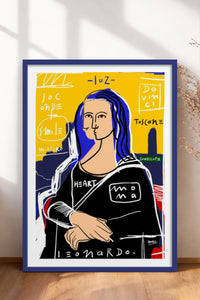 HOMEPACK Ahşap Çerçeveli Tablo Çerçeveli Poster Sanatsal Modern Duvar Dekoru TK-1086