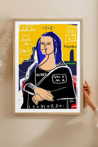HOMEPACK Ahşap Çerçeveli Tablo Çerçeveli Poster Sanatsal Modern Duvar Dekoru TK-1086