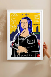 HOMEPACK Ahşap Çerçeveli Tablo Çerçeveli Poster Sanatsal Modern Duvar Dekoru TK-1086