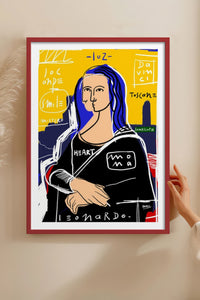 HOMEPACK Ahşap Çerçeveli Tablo Çerçeveli Poster Sanatsal Modern Duvar Dekoru TK-1086