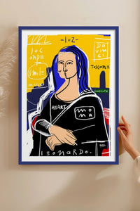 HOMEPACK Ahşap Çerçeveli Tablo Çerçeveli Poster Sanatsal Modern Duvar Dekoru TK-1086