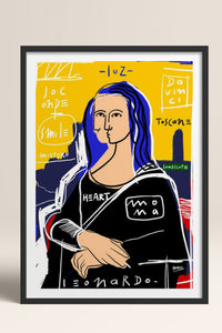 HOMEPACK Ahşap Çerçeveli Tablo Çerçeveli Poster Sanatsal Modern Duvar Dekoru TK-1086