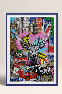 HOMEPACK Ahşap Çerçeveli Tablo Çerçeveli Poster Sanatsal Modern Duvar Dekoru TK-1094