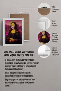 HOMEPACK Ahşap Çerçeveli Tablo Çerçeveli Poster Sanatsal Modern Duvar Dekoru TK-1095