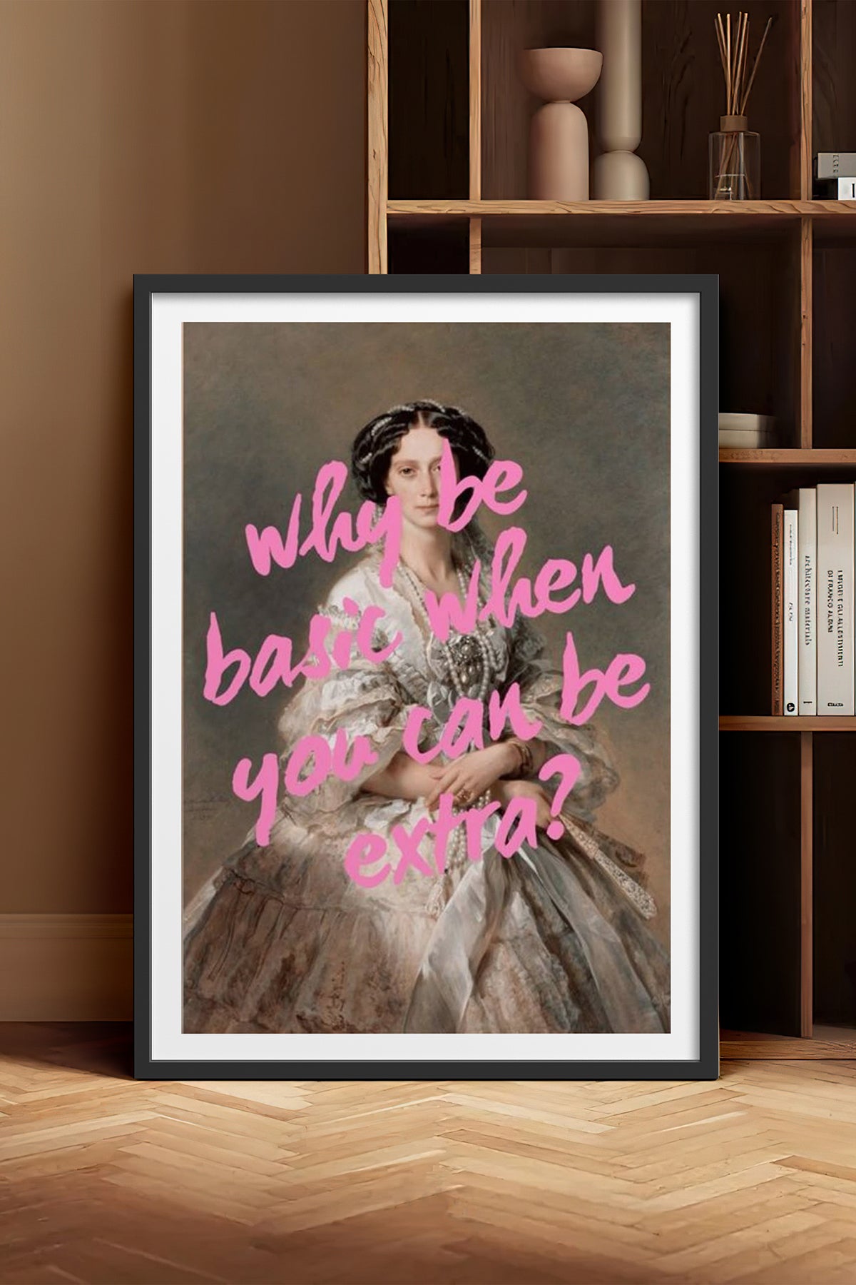 HOMEPACK Ahşap Çerçeveli Tablo Çerçeveli Poster Sanatsal Modern Duvar Dekoru TK-1096