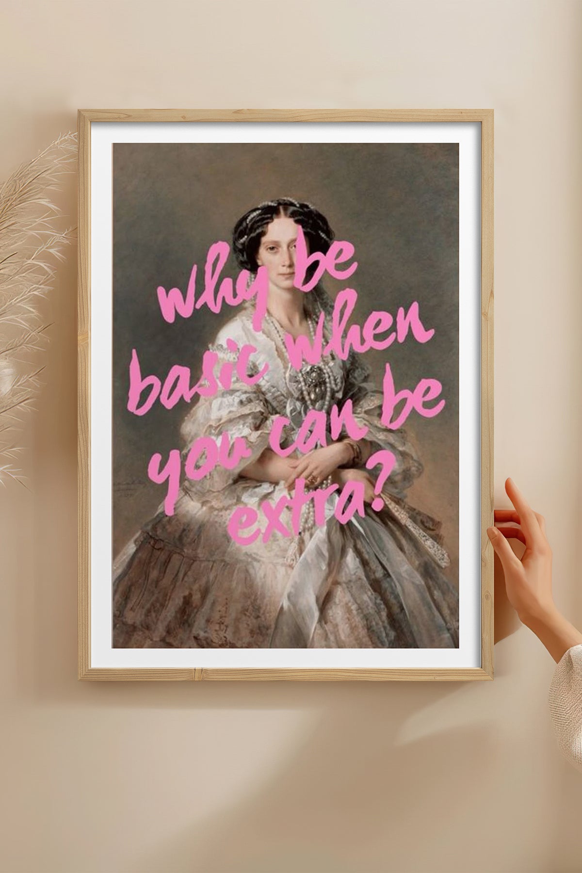 HOMEPACK Ahşap Çerçeveli Tablo Çerçeveli Poster Sanatsal Modern Duvar Dekoru TK-1096