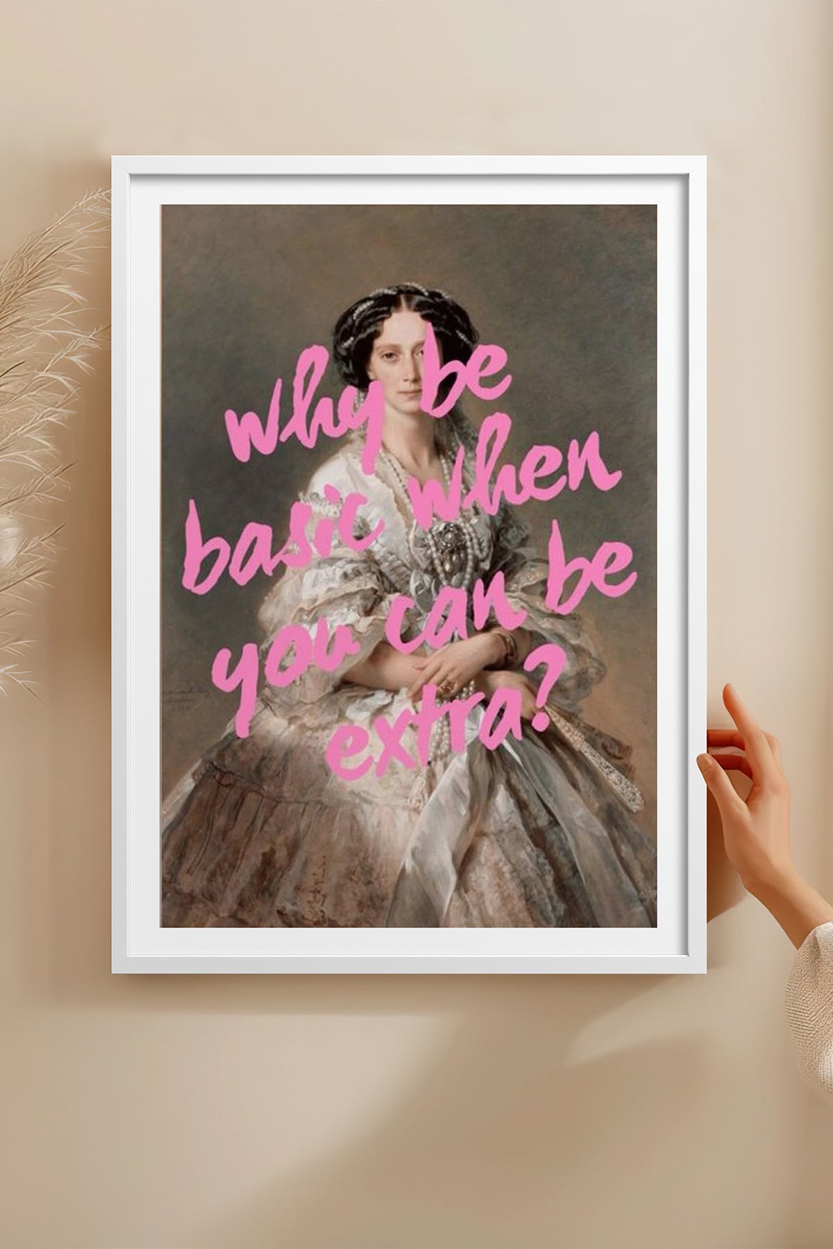 HOMEPACK Ahşap Çerçeveli Tablo Çerçeveli Poster Sanatsal Modern Duvar Dekoru TK-1096