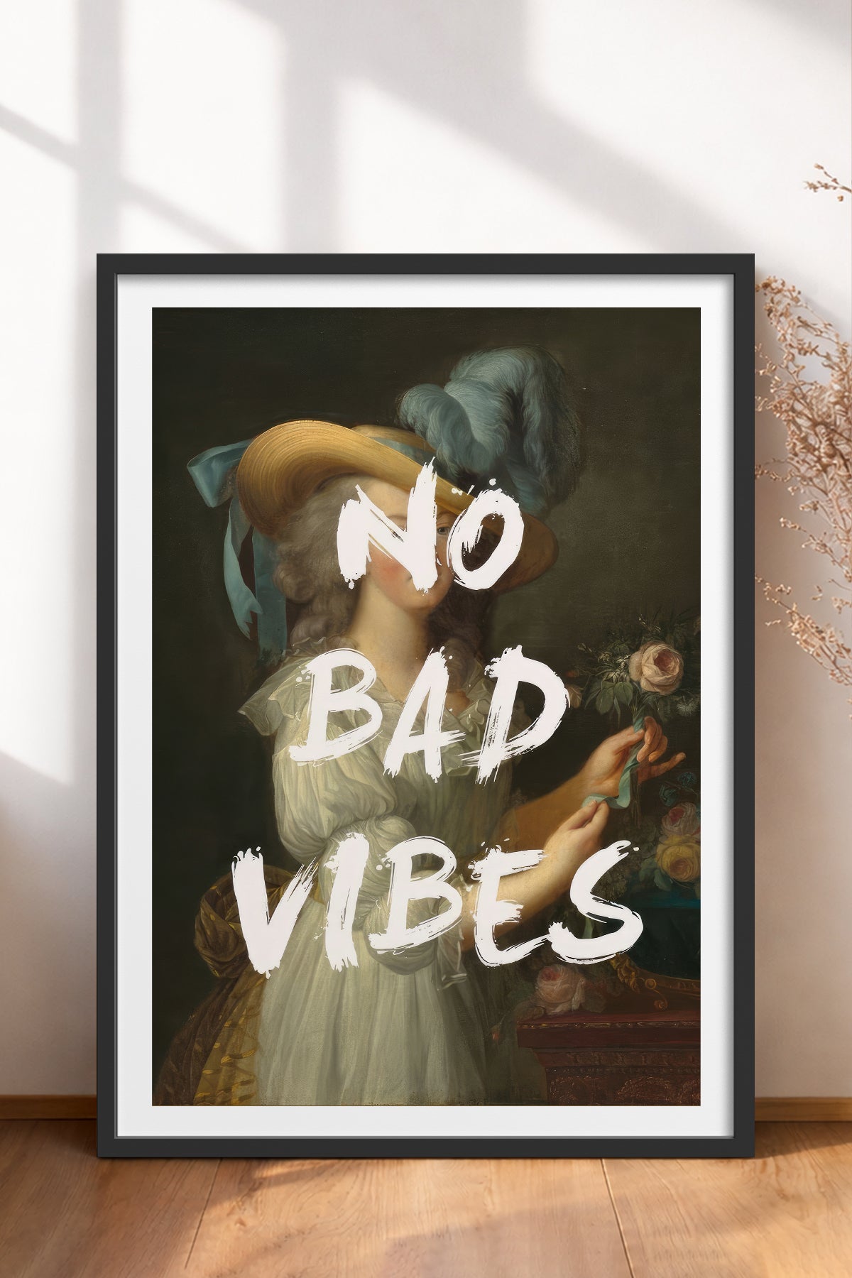 HOMEPACK Ahşap Çerçeveli Tablo Çerçeveli Poster Sanatsal Modern Duvar Dekoru TK-1097