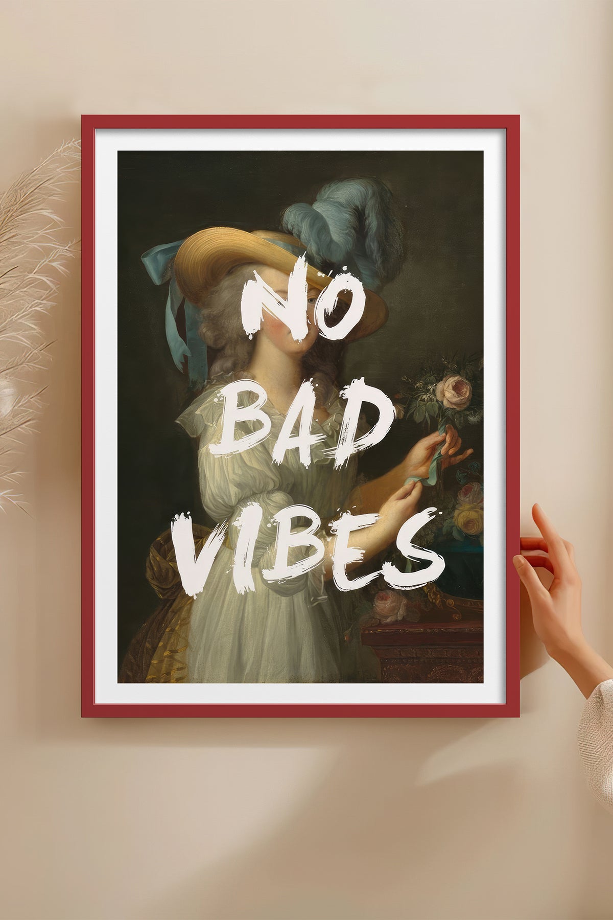 HOMEPACK Ahşap Çerçeveli Tablo Çerçeveli Poster Sanatsal Modern Duvar Dekoru TK-1097