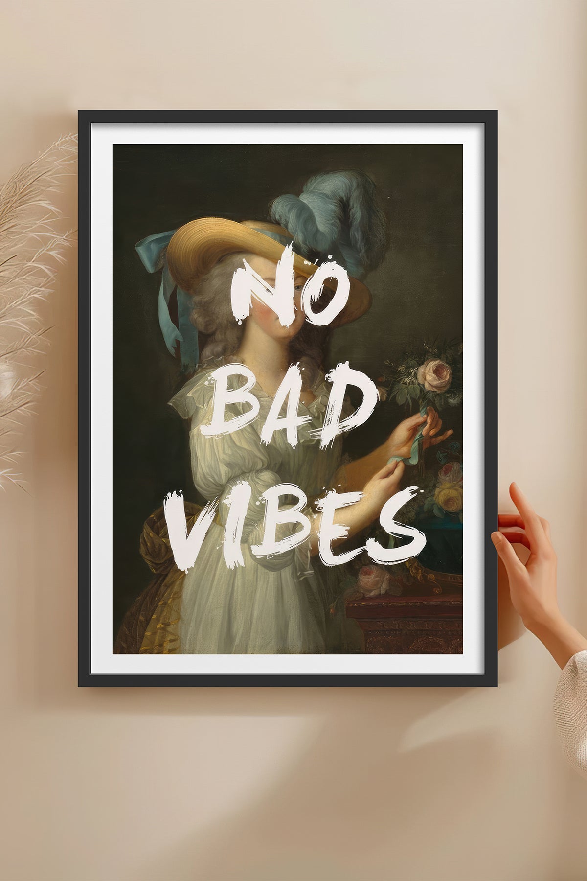 HOMEPACK Ahşap Çerçeveli Tablo Çerçeveli Poster Sanatsal Modern Duvar Dekoru TK-1097