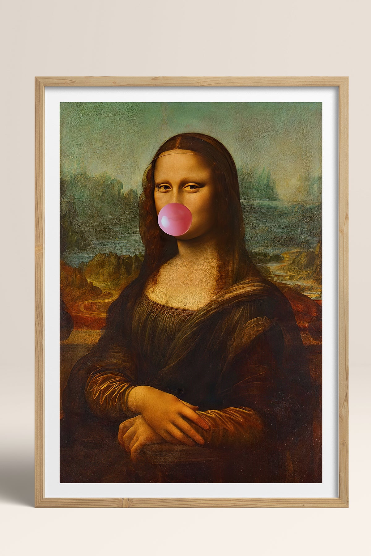 HOMEPACK Ahşap Çerçeveli Tablo Çerçeveli Poster Sanatsal Modern Duvar Dekoru TK-1098