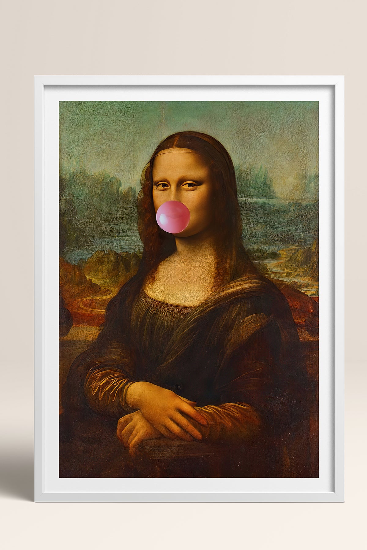HOMEPACK Ahşap Çerçeveli Tablo Çerçeveli Poster Sanatsal Modern Duvar Dekoru TK-1098