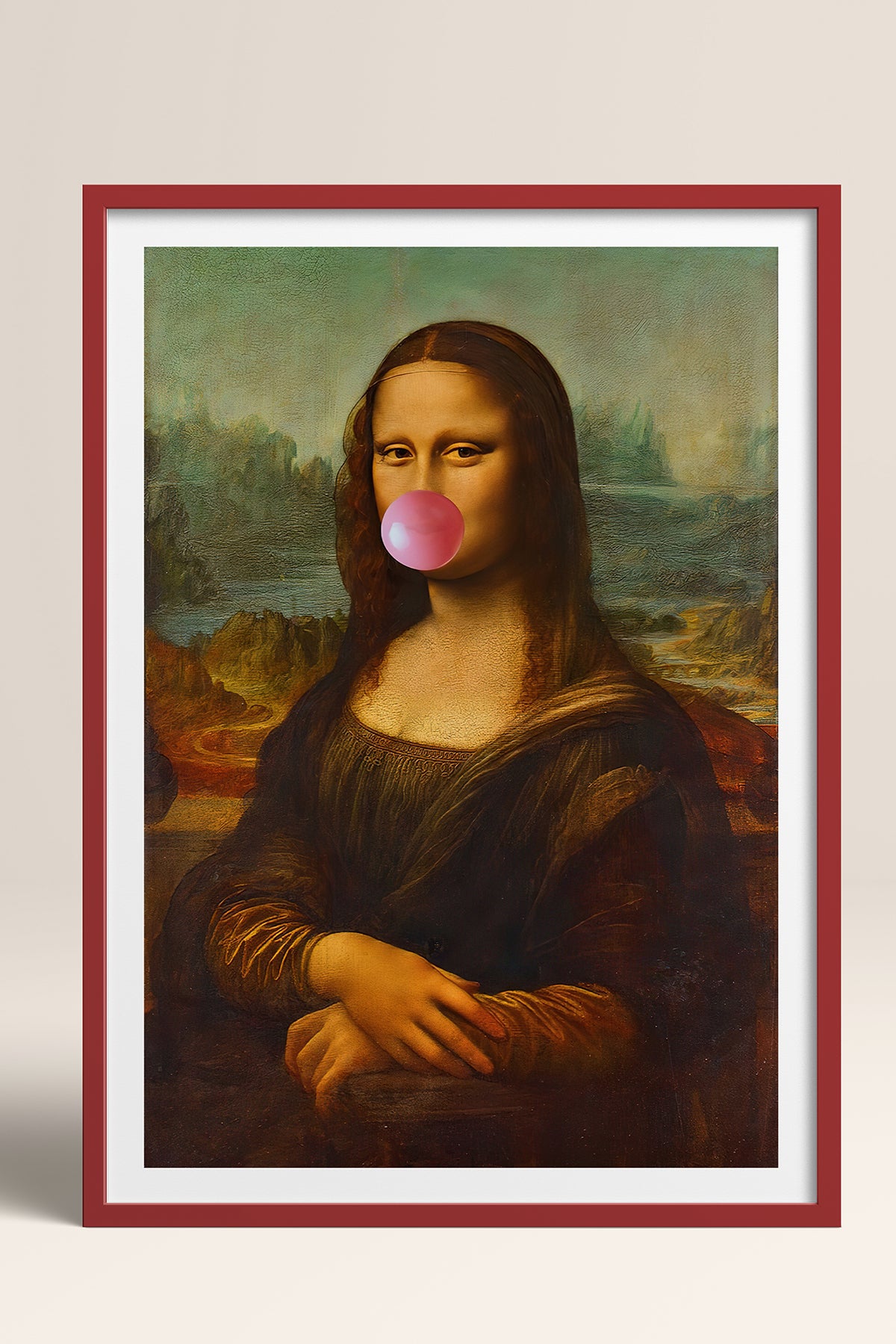 HOMEPACK Ahşap Çerçeveli Tablo Çerçeveli Poster Sanatsal Modern Duvar Dekoru TK-1098