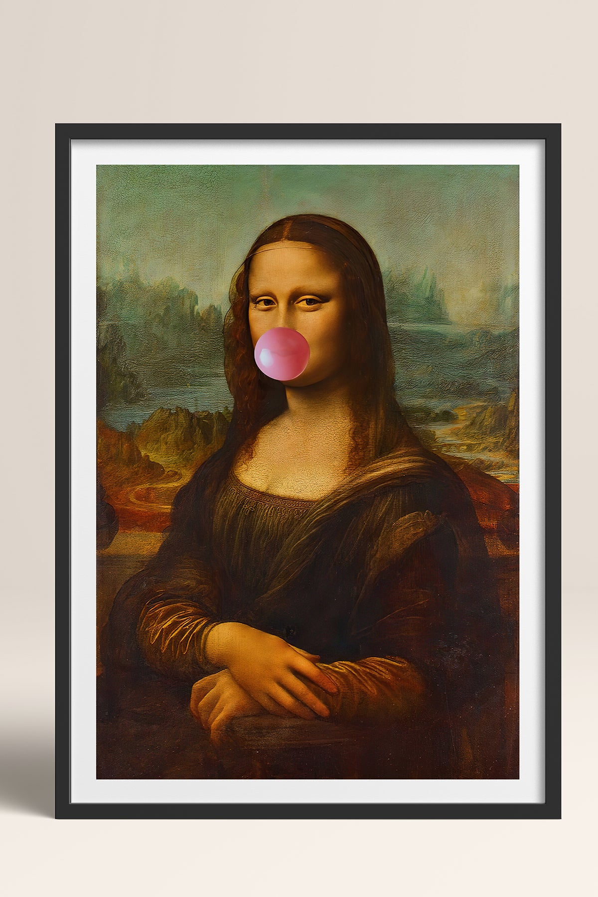 HOMEPACK Ahşap Çerçeveli Tablo Çerçeveli Poster Sanatsal Modern Duvar Dekoru TK-1098