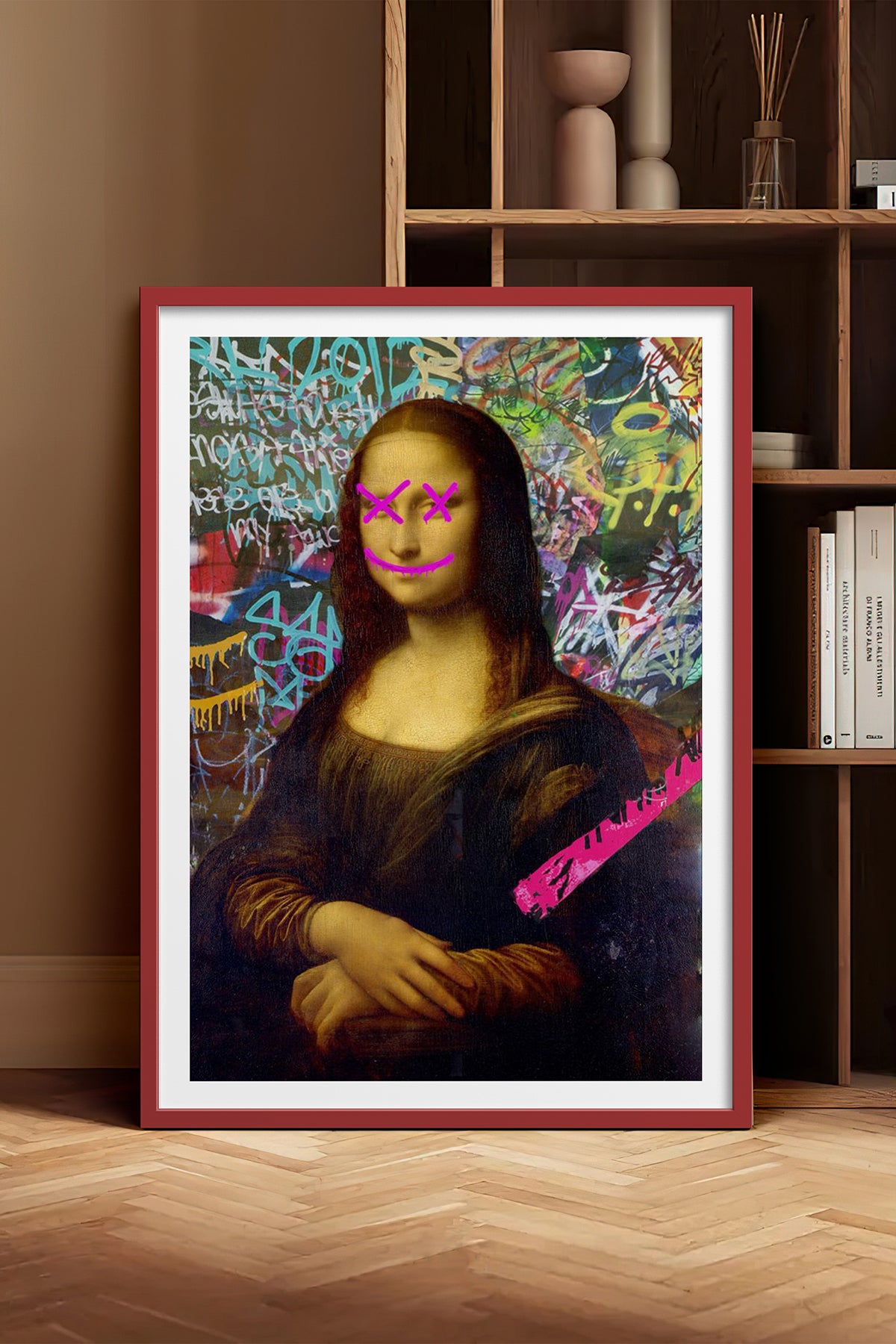 HOMEPACK Ahşap Çerçeveli Tablo Çerçeveli Poster Sanatsal Modern Duvar Dekoru TK-1099