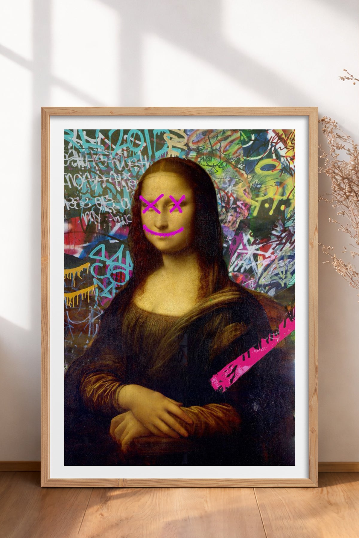 HOMEPACK Ahşap Çerçeveli Tablo Çerçeveli Poster Sanatsal Modern Duvar Dekoru TK-1099