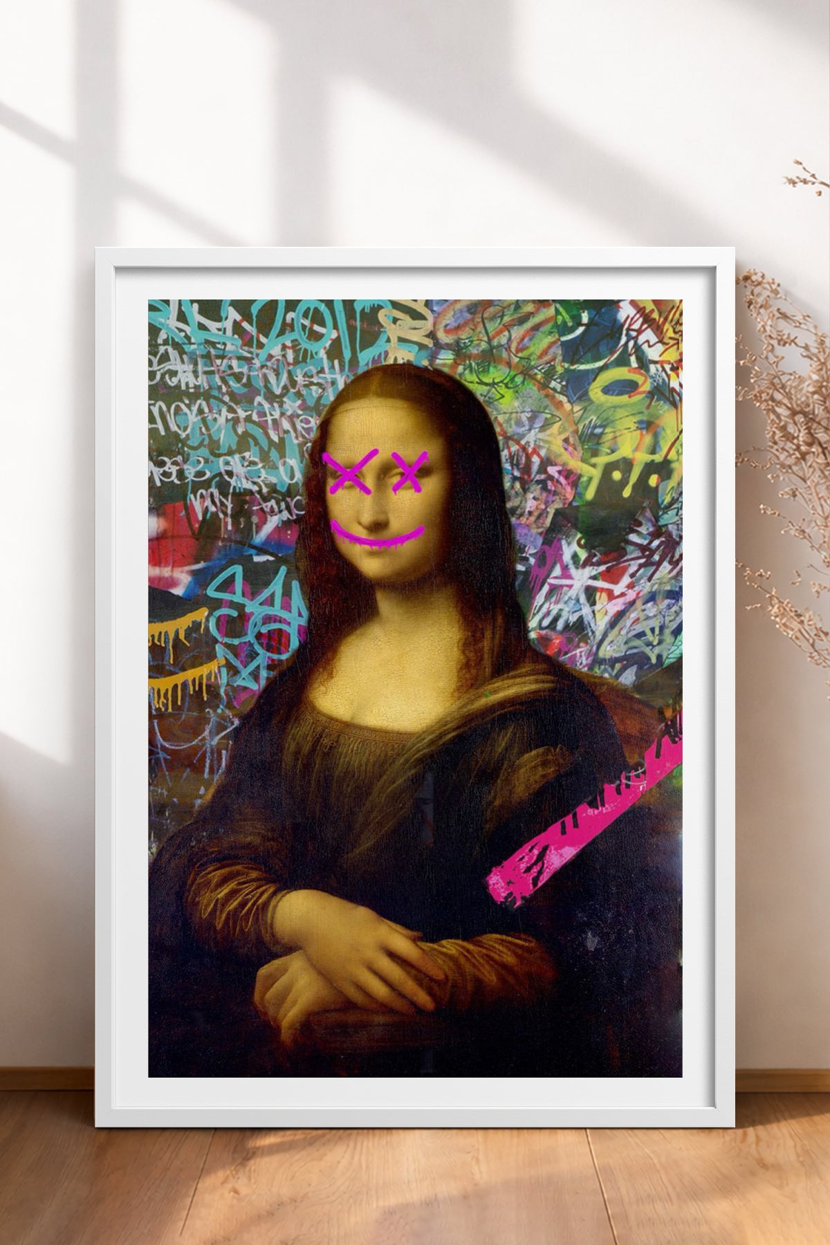 HOMEPACK Ahşap Çerçeveli Tablo Çerçeveli Poster Sanatsal Modern Duvar Dekoru TK-1099