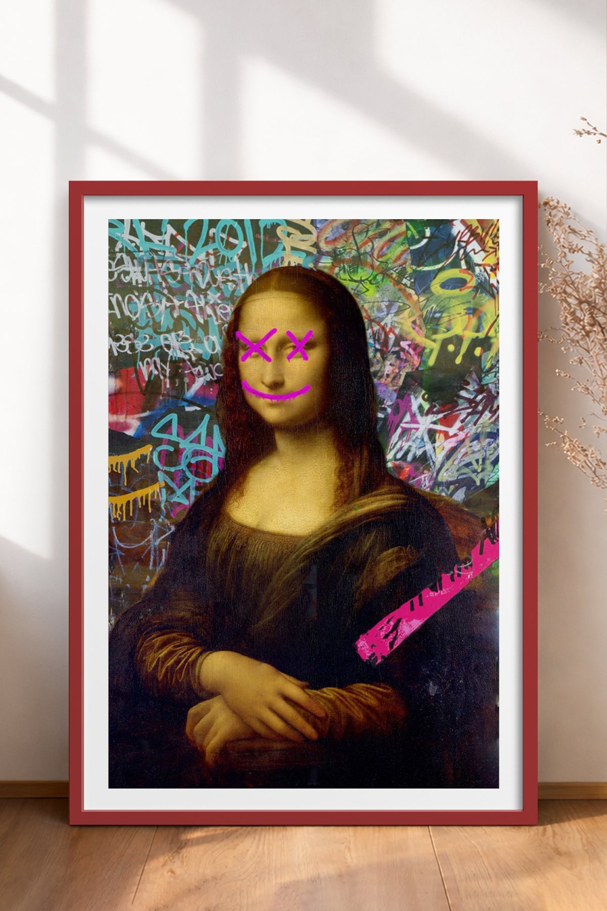 HOMEPACK Ahşap Çerçeveli Tablo Çerçeveli Poster Sanatsal Modern Duvar Dekoru TK-1099
