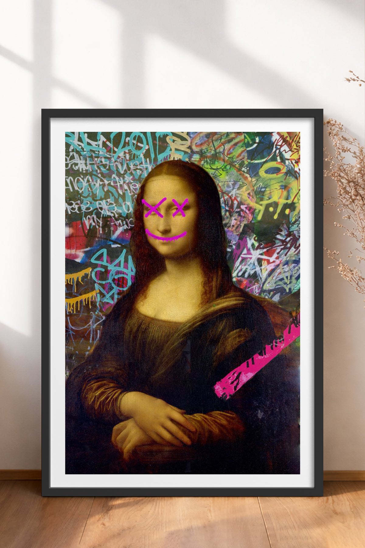 HOMEPACK Ahşap Çerçeveli Tablo Çerçeveli Poster Sanatsal Modern Duvar Dekoru TK-1099
