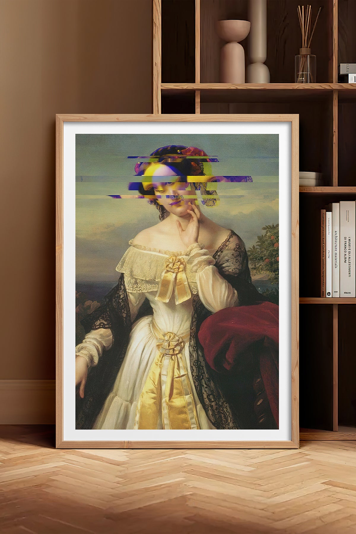 HOMEPACK Ahşap Çerçeveli Tablo Çerçeveli Poster Sanatsal Modern Duvar Dekoru TK-1100