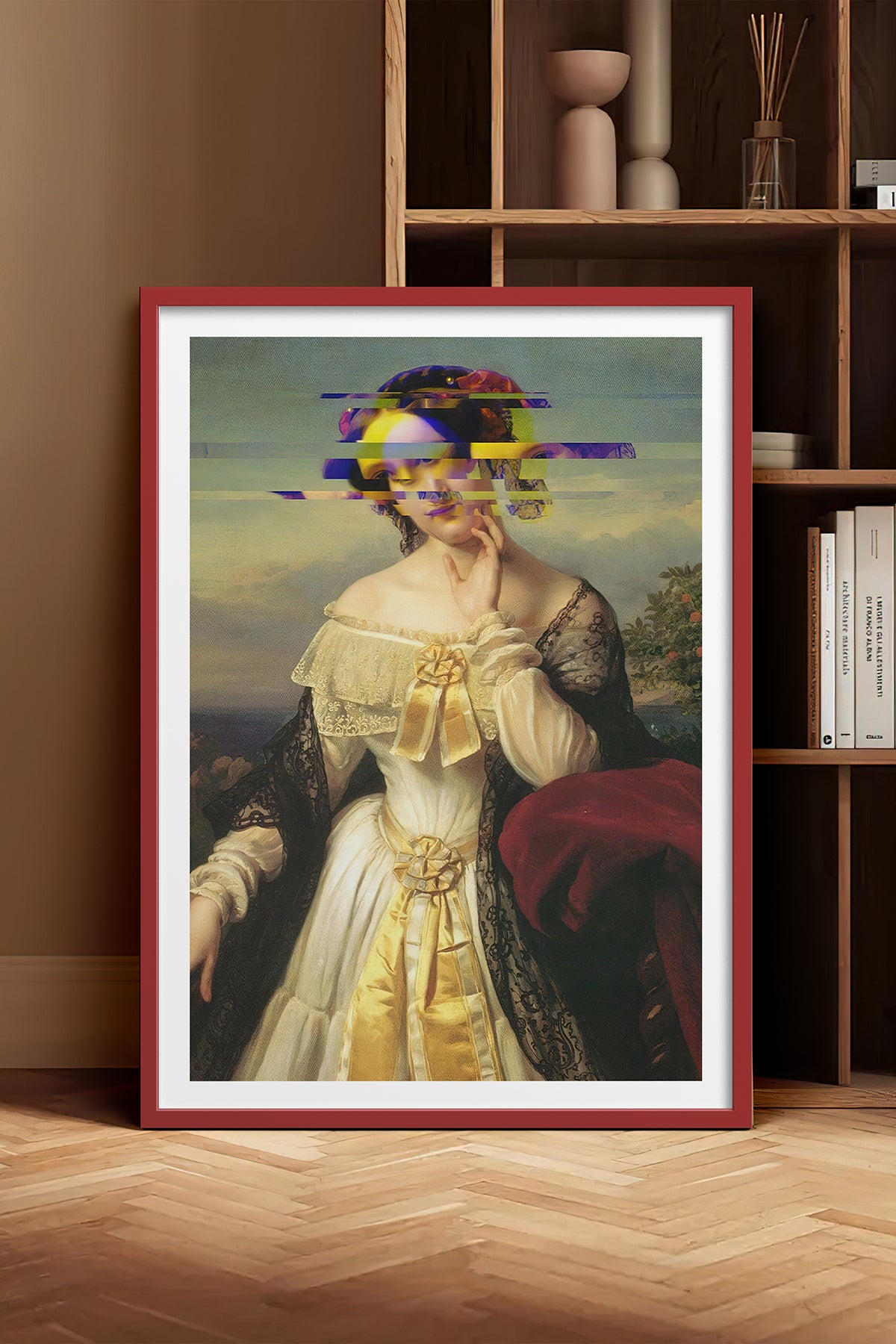 HOMEPACK Ahşap Çerçeveli Tablo Çerçeveli Poster Sanatsal Modern Duvar Dekoru TK-1100