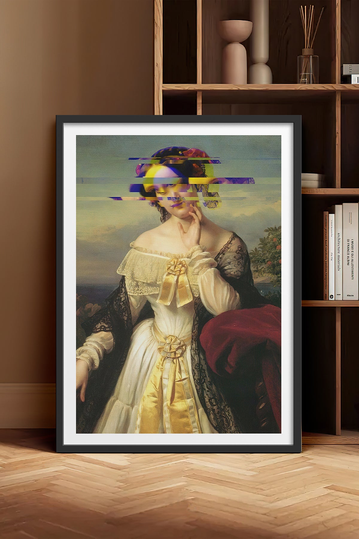HOMEPACK Ahşap Çerçeveli Tablo Çerçeveli Poster Sanatsal Modern Duvar Dekoru TK-1100