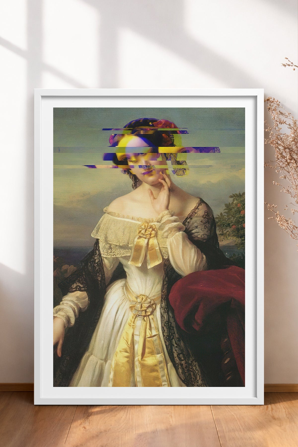 HOMEPACK Ahşap Çerçeveli Tablo Çerçeveli Poster Sanatsal Modern Duvar Dekoru TK-1100