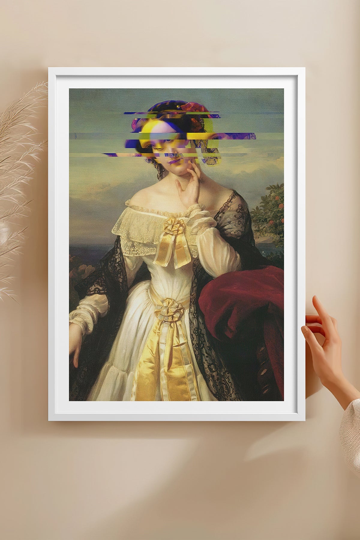HOMEPACK Ahşap Çerçeveli Tablo Çerçeveli Poster Sanatsal Modern Duvar Dekoru TK-1100