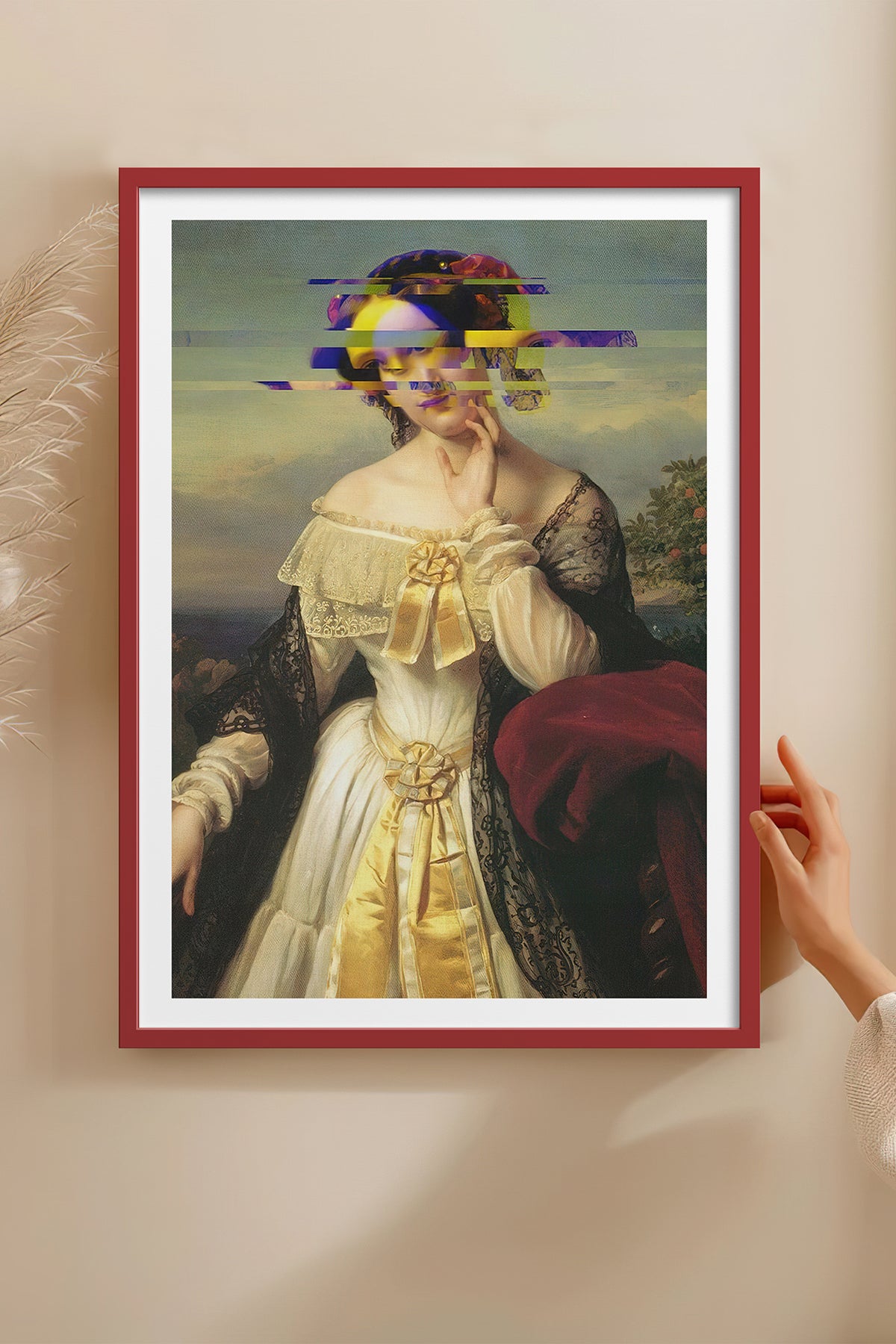 HOMEPACK Ahşap Çerçeveli Tablo Çerçeveli Poster Sanatsal Modern Duvar Dekoru TK-1100