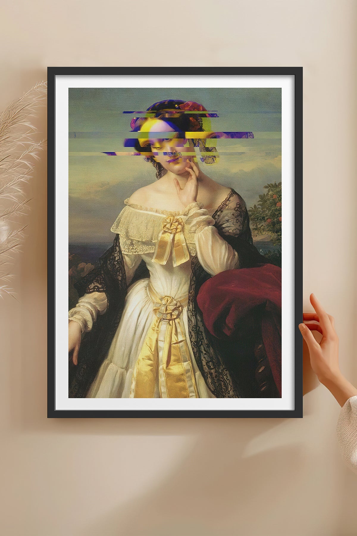 HOMEPACK Ahşap Çerçeveli Tablo Çerçeveli Poster Sanatsal Modern Duvar Dekoru TK-1100