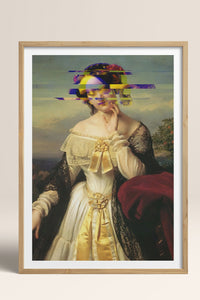 HOMEPACK Ahşap Çerçeveli Tablo Çerçeveli Poster Sanatsal Modern Duvar Dekoru TK-1100