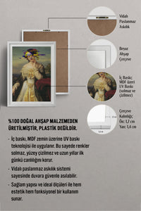 HOMEPACK Ahşap Çerçeveli Tablo Çerçeveli Poster Sanatsal Modern Duvar Dekoru TK-1100