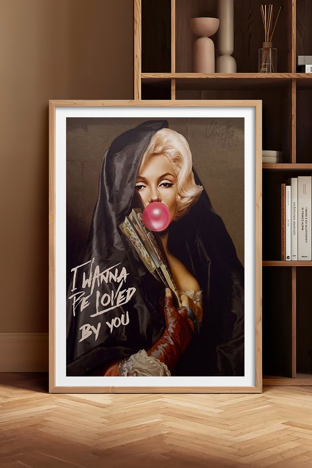 HOMEPACK Ahşap Çerçeveli Tablo Çerçeveli Poster Sanatsal Modern Duvar Dekoru TK-1101