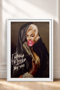 HOMEPACK Ahşap Çerçeveli Tablo Çerçeveli Poster Sanatsal Modern Duvar Dekoru TK-1101