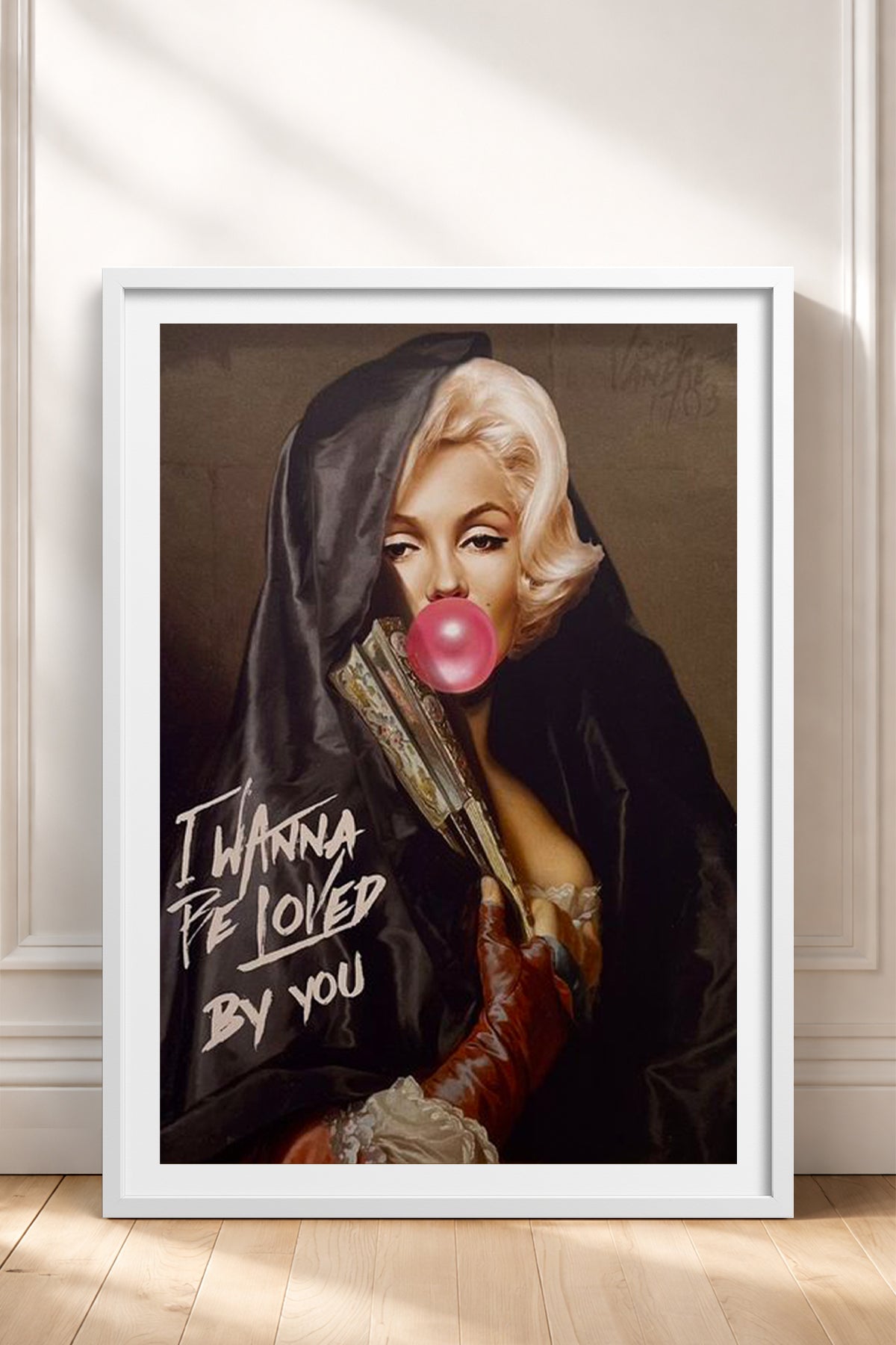 HOMEPACK Ahşap Çerçeveli Tablo Çerçeveli Poster Sanatsal Modern Duvar Dekoru TK-1101