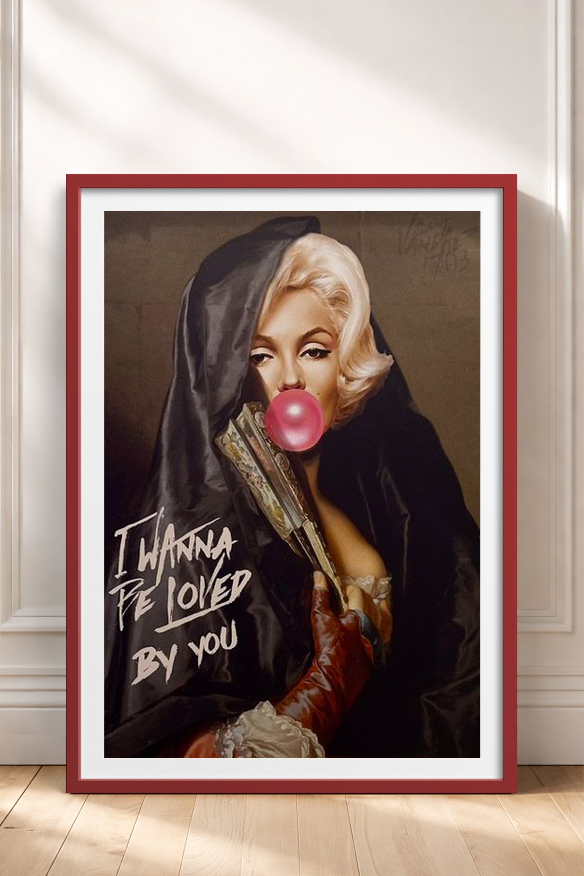 HOMEPACK Ahşap Çerçeveli Tablo Çerçeveli Poster Sanatsal Modern Duvar Dekoru TK-1101