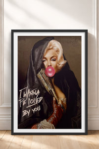 HOMEPACK Ahşap Çerçeveli Tablo Çerçeveli Poster Sanatsal Modern Duvar Dekoru TK-1101