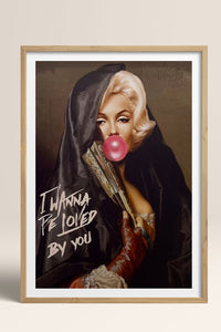 HOMEPACK Ahşap Çerçeveli Tablo Çerçeveli Poster Sanatsal Modern Duvar Dekoru TK-1101