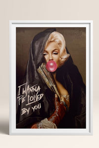 HOMEPACK Ahşap Çerçeveli Tablo Çerçeveli Poster Sanatsal Modern Duvar Dekoru TK-1101