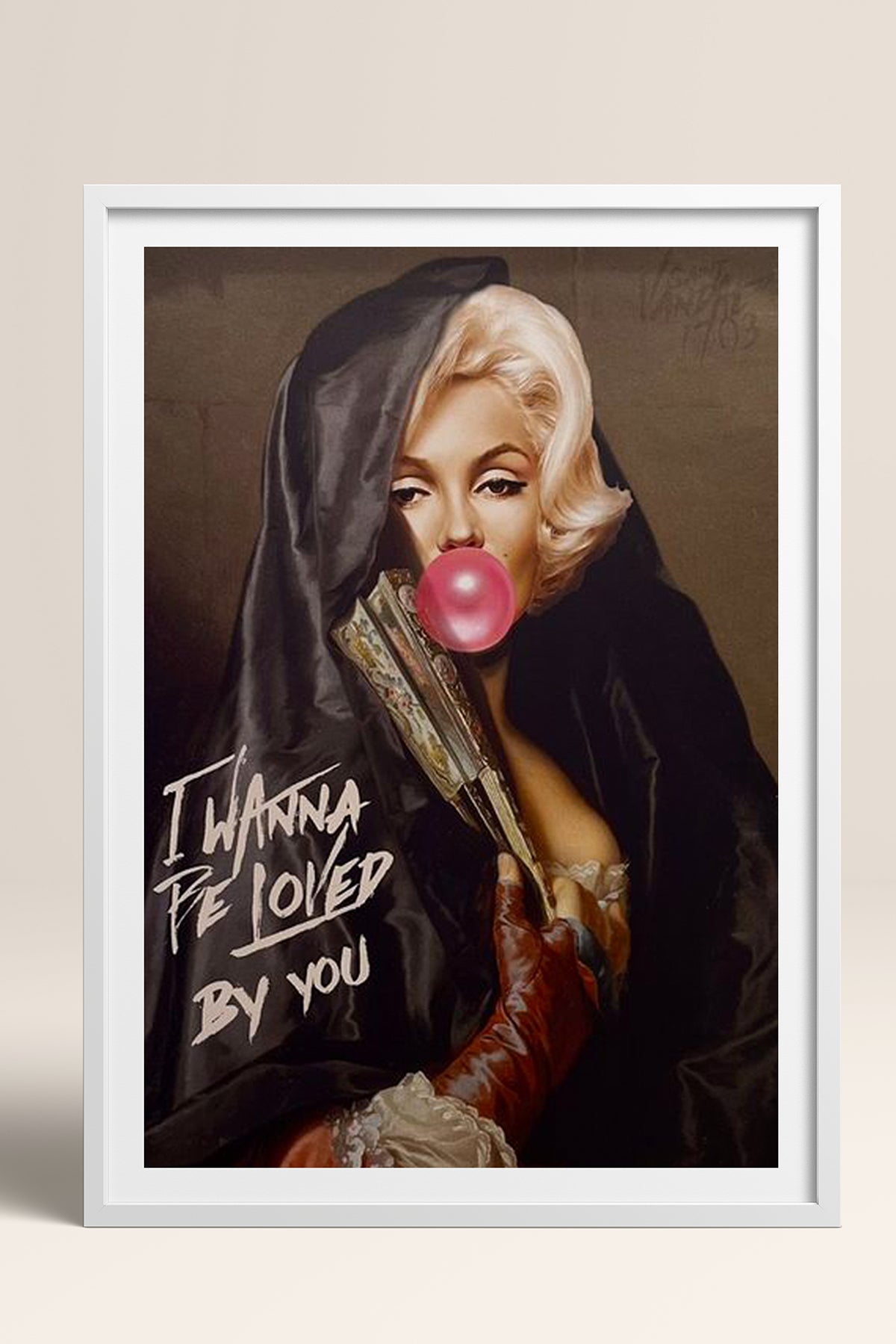 HOMEPACK Ahşap Çerçeveli Tablo Çerçeveli Poster Sanatsal Modern Duvar Dekoru TK-1101