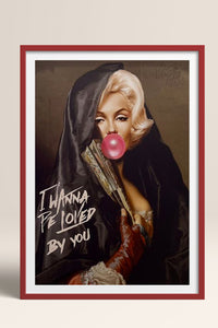 HOMEPACK Ahşap Çerçeveli Tablo Çerçeveli Poster Sanatsal Modern Duvar Dekoru TK-1101