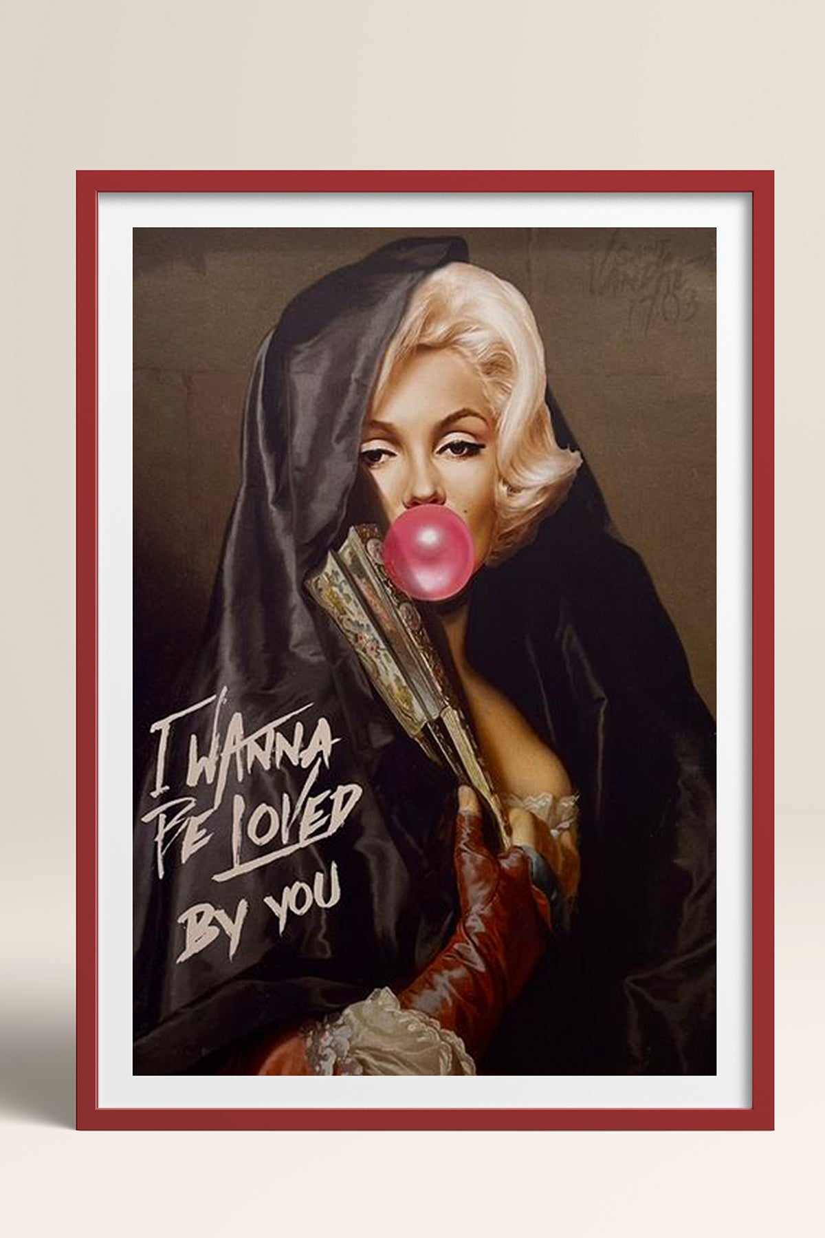 HOMEPACK Ahşap Çerçeveli Tablo Çerçeveli Poster Sanatsal Modern Duvar Dekoru TK-1101