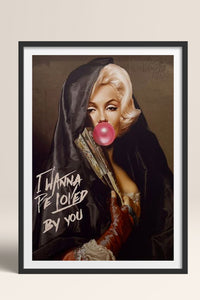 HOMEPACK Ahşap Çerçeveli Tablo Çerçeveli Poster Sanatsal Modern Duvar Dekoru TK-1101
