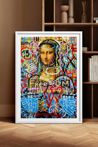 HOMEPACK Ahşap Çerçeveli Tablo Çerçeveli Poster Sanatsal Modern Duvar Dekoru TK-1103