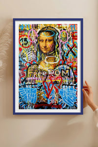 HOMEPACK Ahşap Çerçeveli Tablo Çerçeveli Poster Sanatsal Modern Duvar Dekoru TK-1103