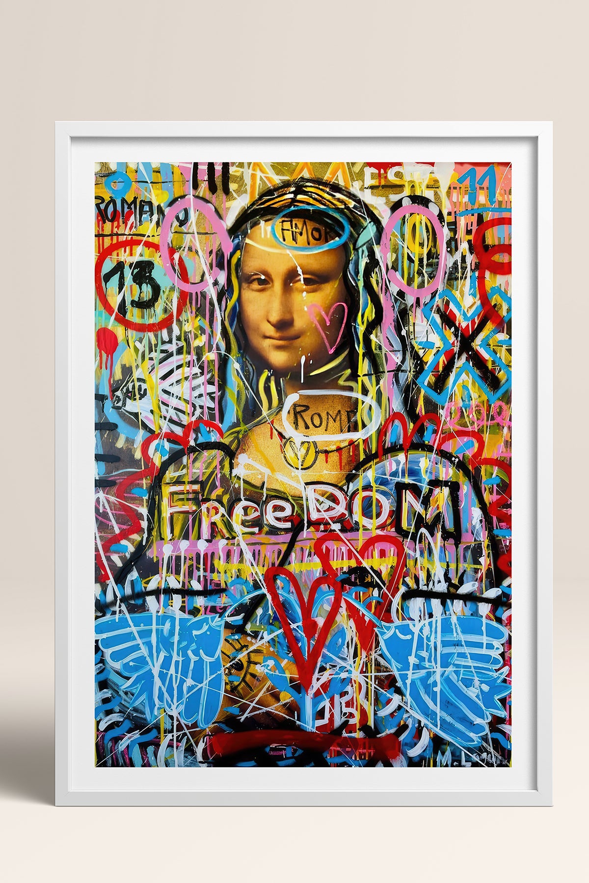 HOMEPACK Ahşap Çerçeveli Tablo Çerçeveli Poster Sanatsal Modern Duvar Dekoru TK-1103