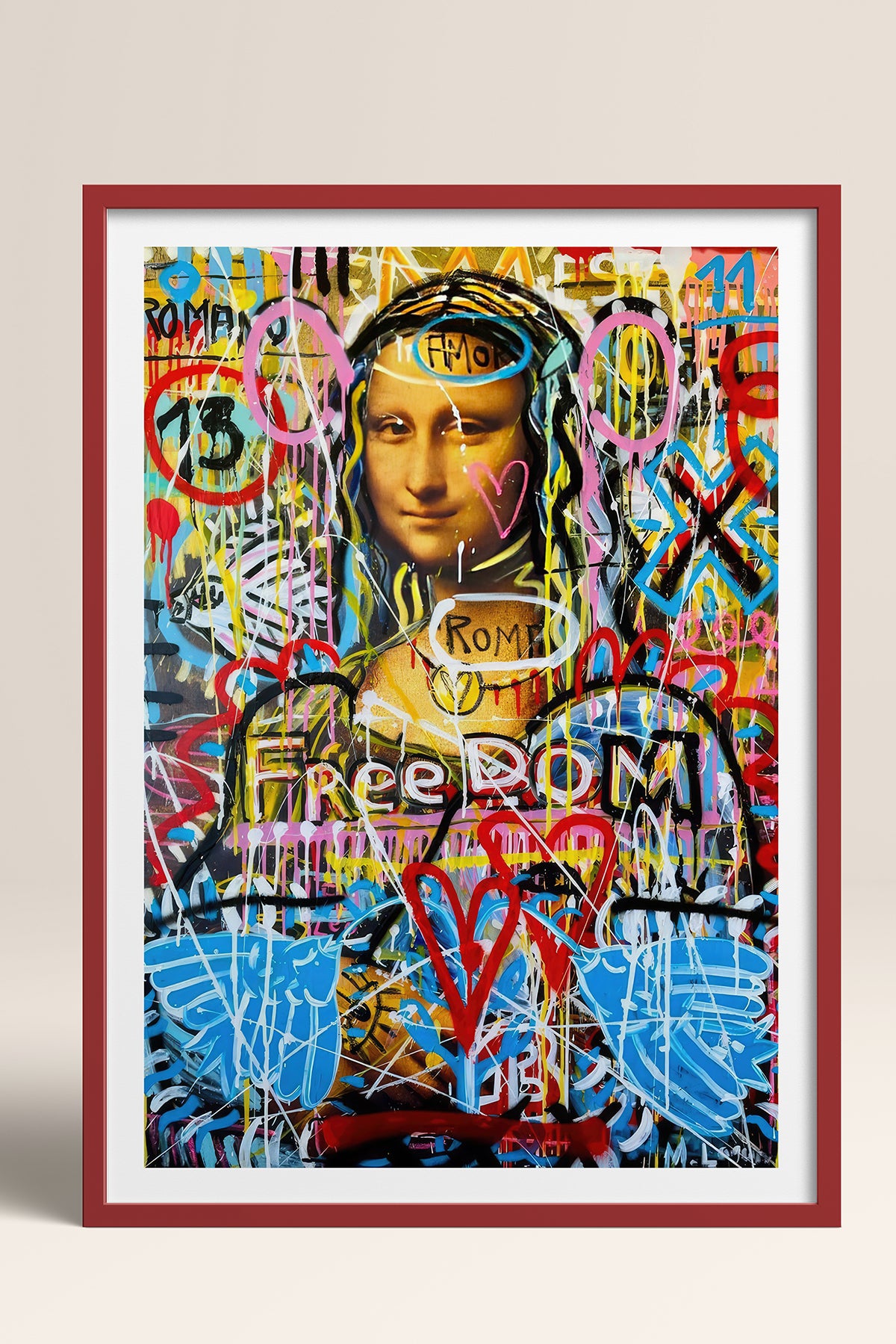 HOMEPACK Ahşap Çerçeveli Tablo Çerçeveli Poster Sanatsal Modern Duvar Dekoru TK-1103