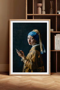 HOMEPACK Ahşap Çerçeveli Tablo Çerçeveli Poster Sanatsal Modern Duvar Dekoru TK-1104