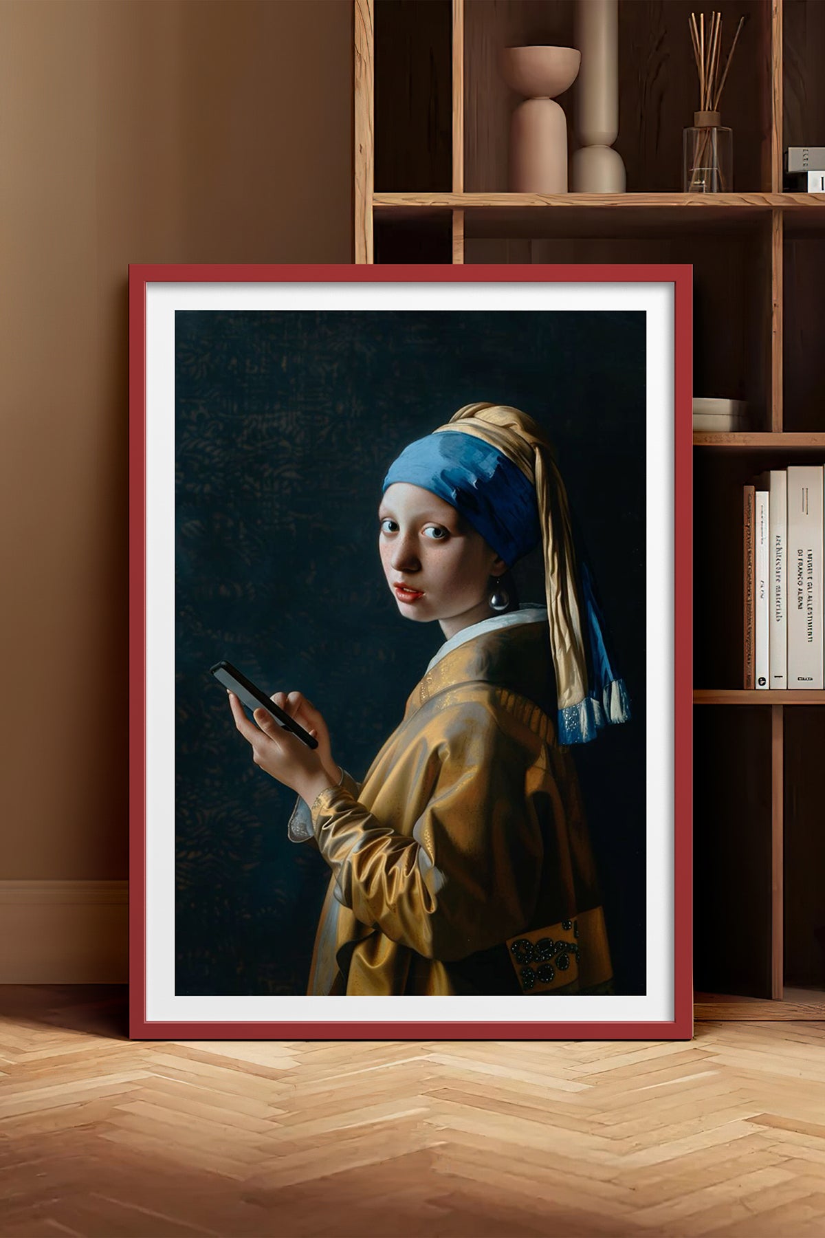 HOMEPACK Ahşap Çerçeveli Tablo Çerçeveli Poster Sanatsal Modern Duvar Dekoru TK-1104
